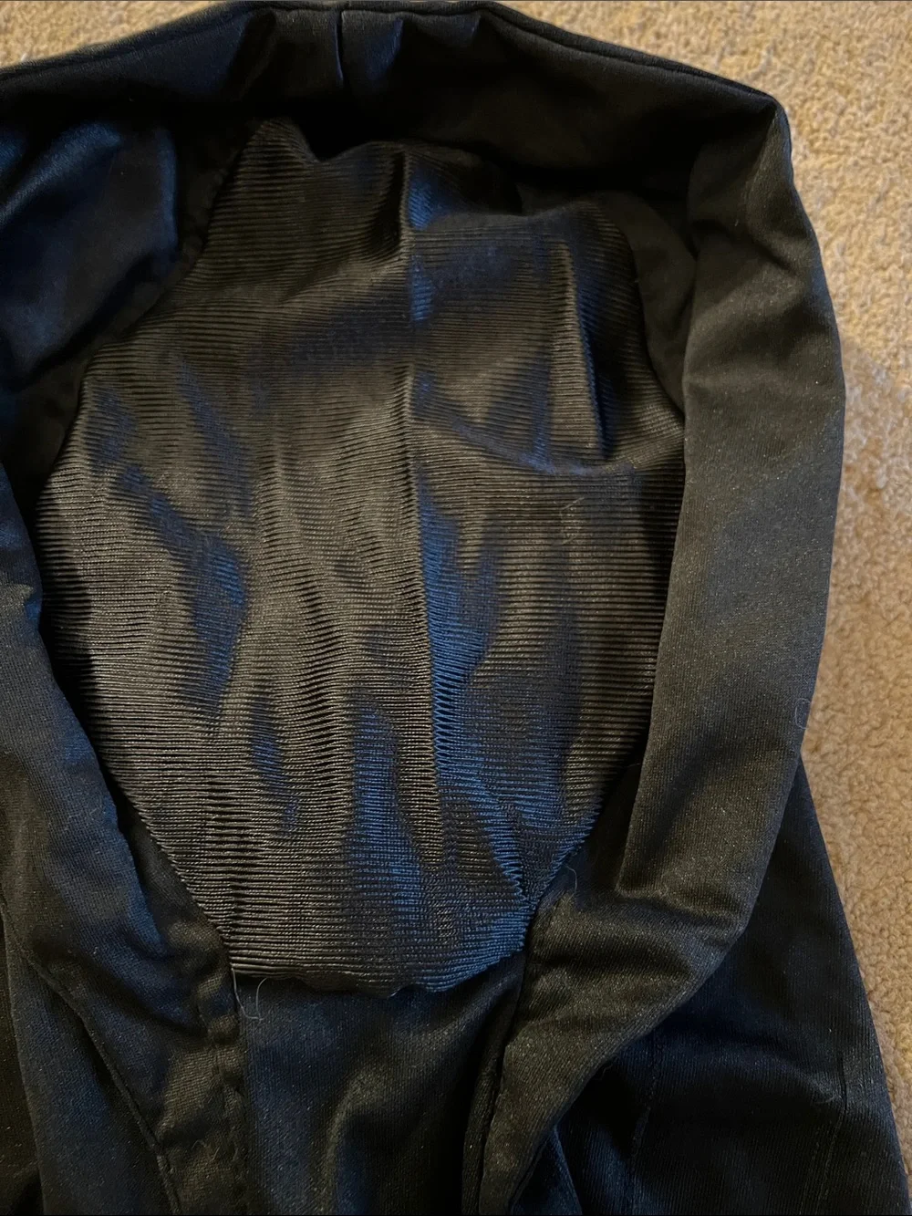 Black Hooded Blackout Face Mask